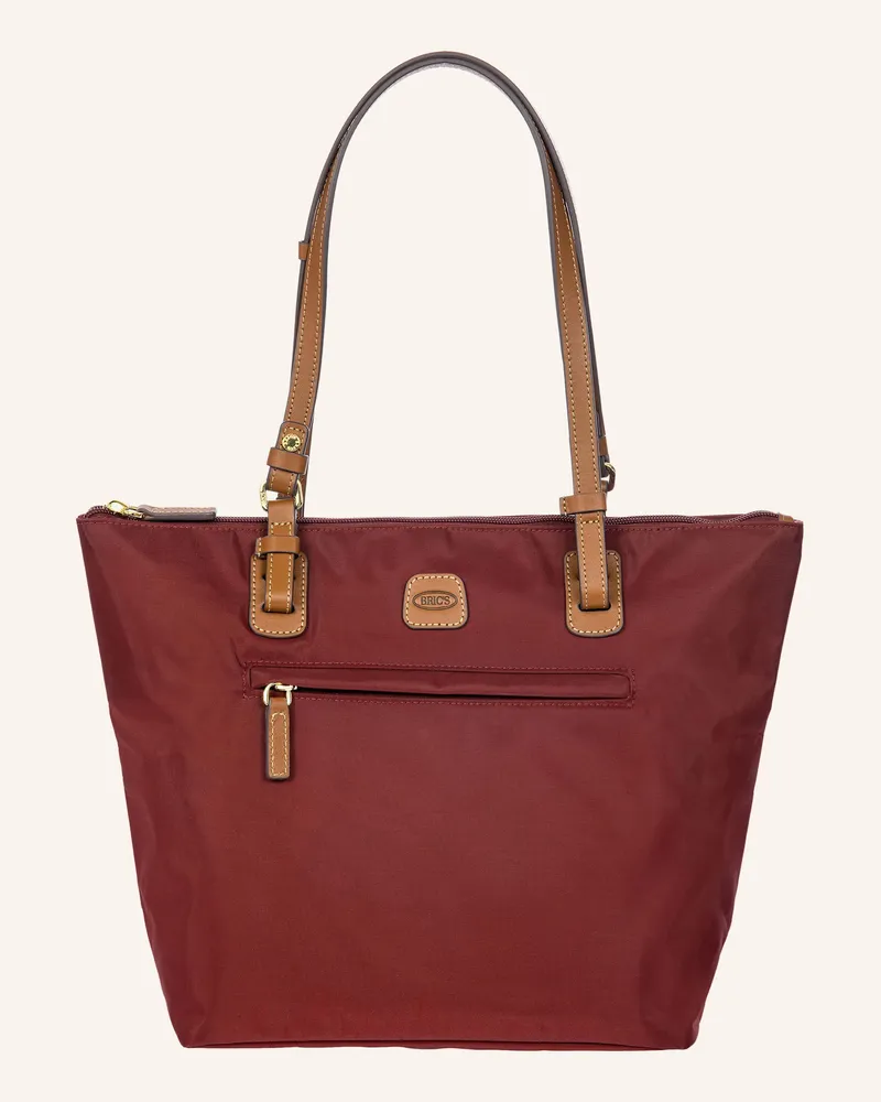Bric's Schultertasche mit Pouch Dunkelrot