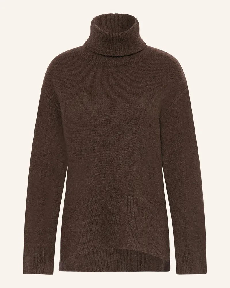 Samsøe & Samsøe Rollkragenpullover SAMARTINA Dunkelbraun