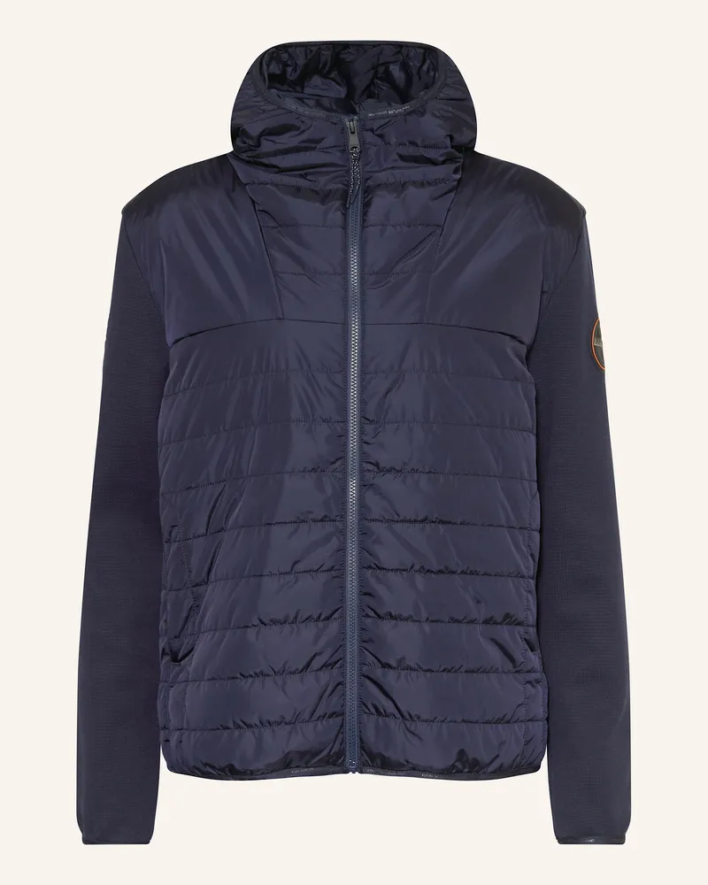 Napapijri Steppjacke Tosa Im Materialmix blau Dunkelblau