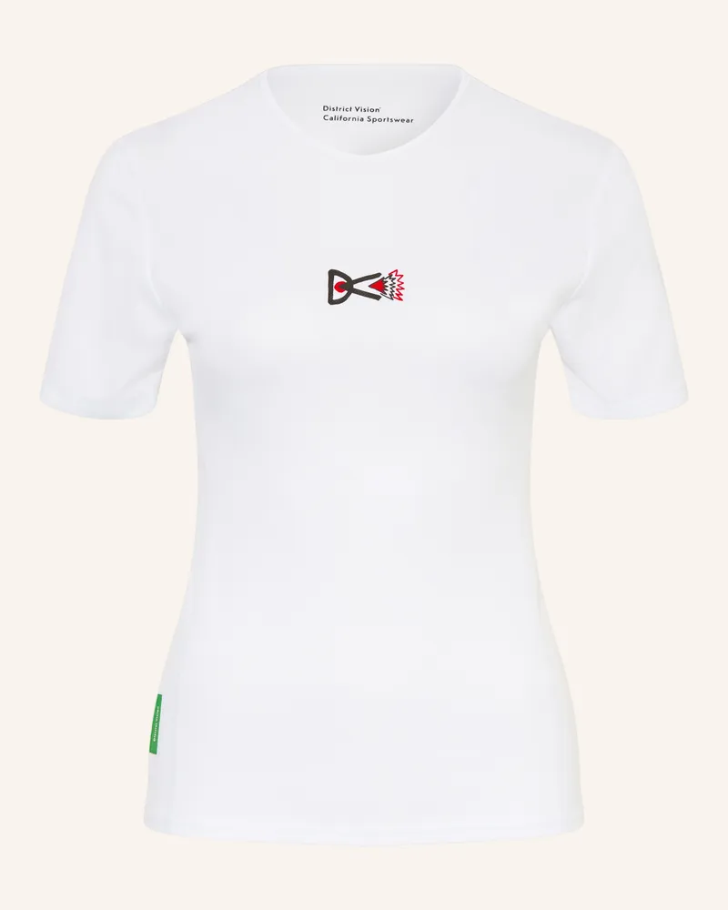 District Vision T-Shirt Paneled Training weiss Weiss