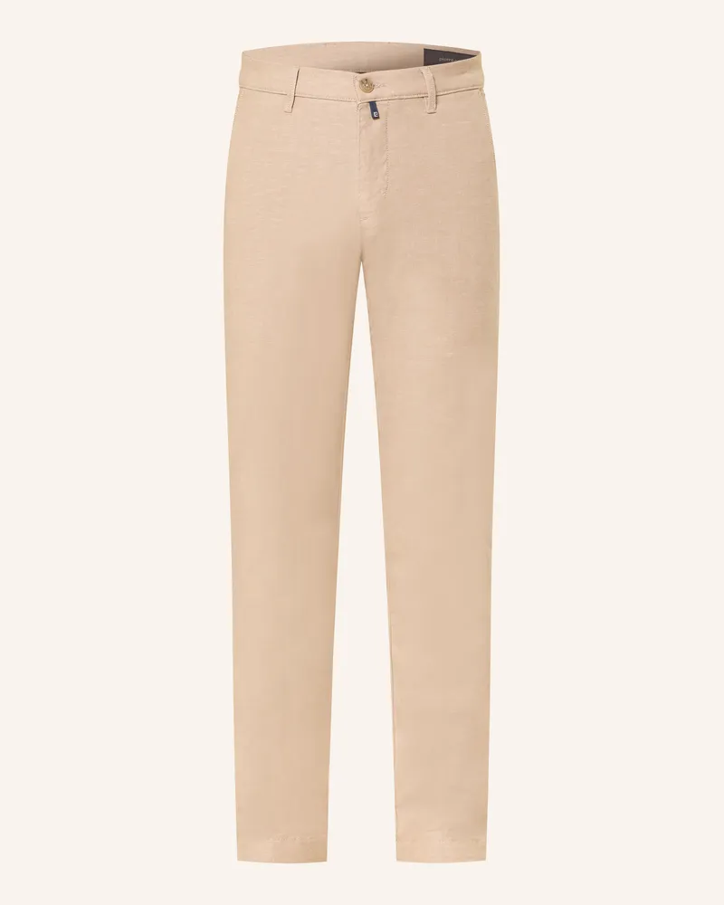 Pierre Cardin Chino PC-COLMAR Tapered Fit Hellbraun