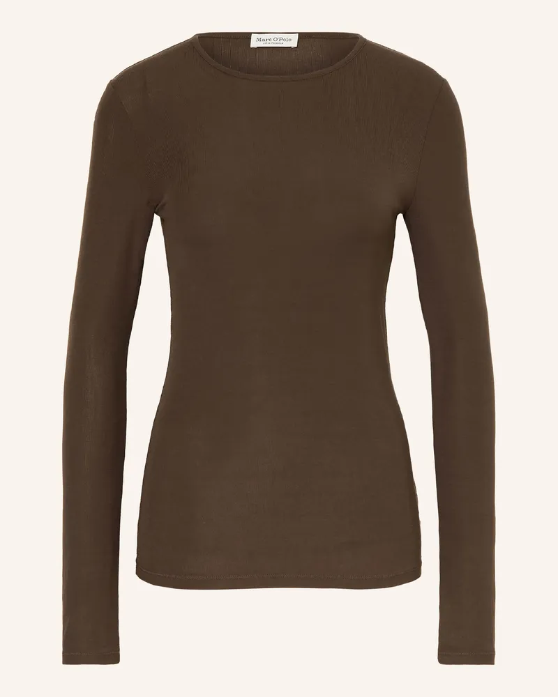 Marc O'Polo Longsleeve braun Dunkelbraun