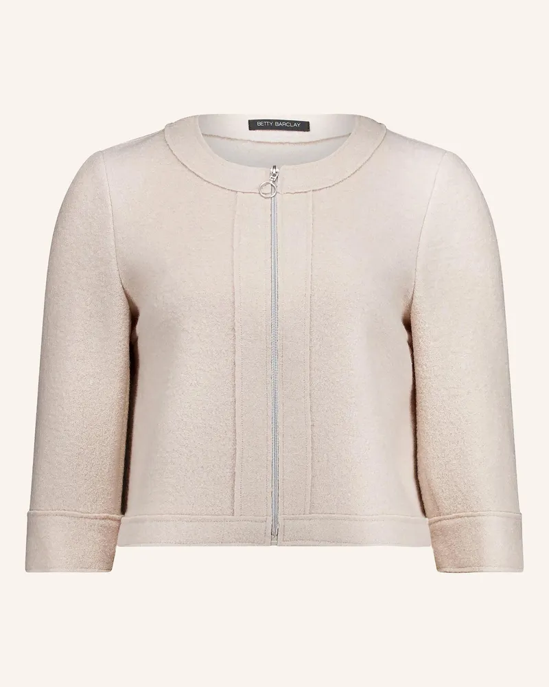 Betty Barclay Strickjacke Mit 3/4-Arm beige Beige