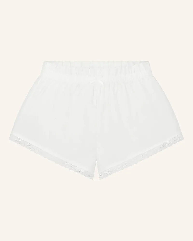 SKIMS Lounge-Shorts Poplin Apparel weiss Snow