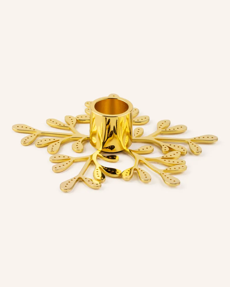 COOEE Design Kerzenhalter Mistletoe gold Gold