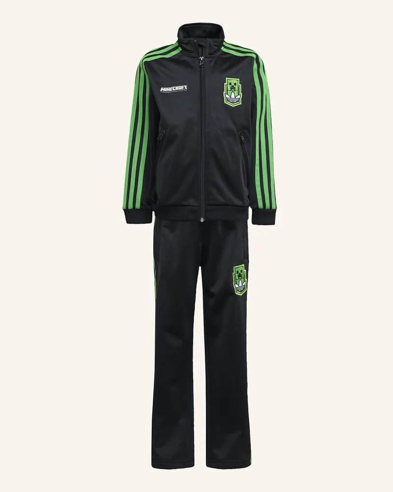 adidas ADIDAS ORIGINALS X MINECRAFT FIREBIRD KIDS TRAININGSANZUG Schwarz