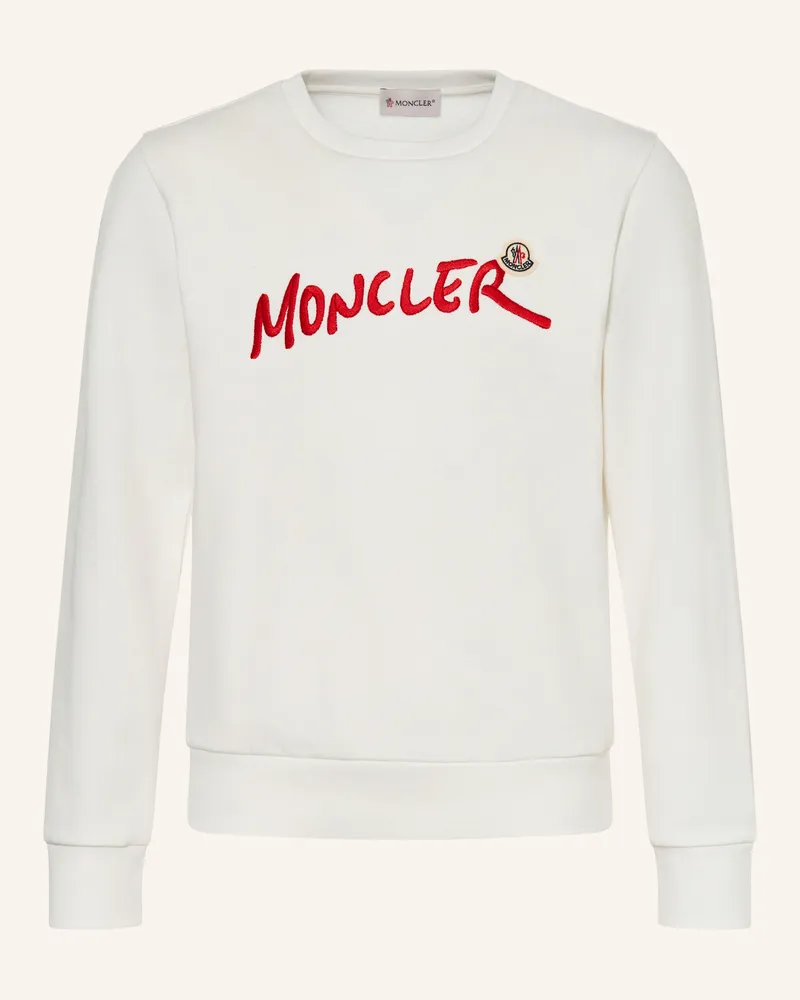 Moncler Sweatshirt weiss Creme