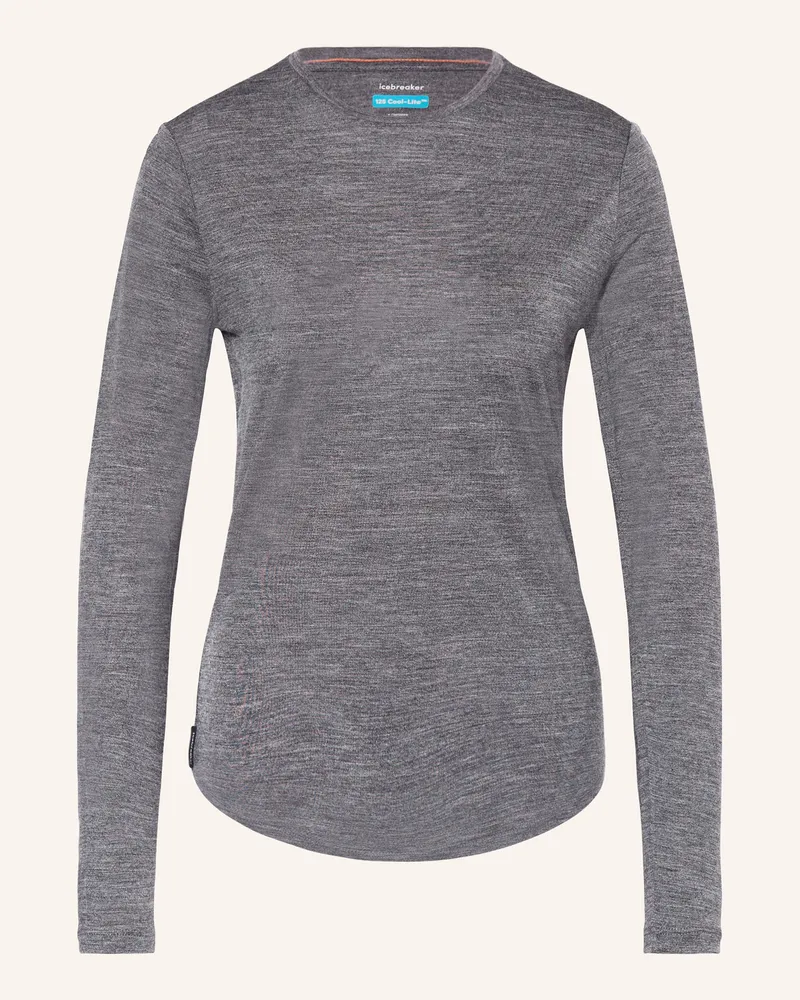 Icebreaker Longsleeve SPHERE III mit Merinowolle Blau