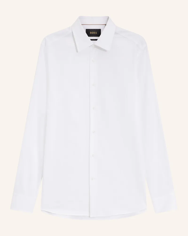 HUGO BOSS Hemd L-Hays-Kent-c1-243 Slim Fit weiss Weiss