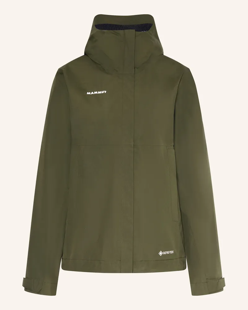 Mammut Funktionsjacke TREELINE LIGHT HS HOODED Dunkelgrün