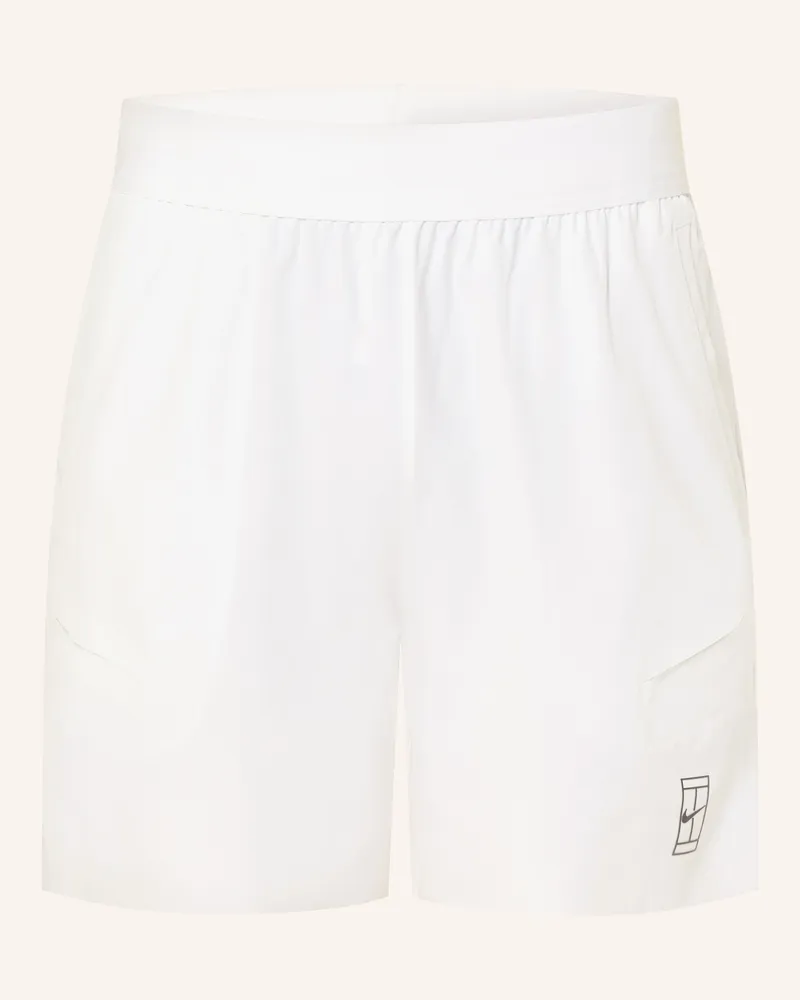 Nike Tennisshorts COURT ADVANTAGE Weiss