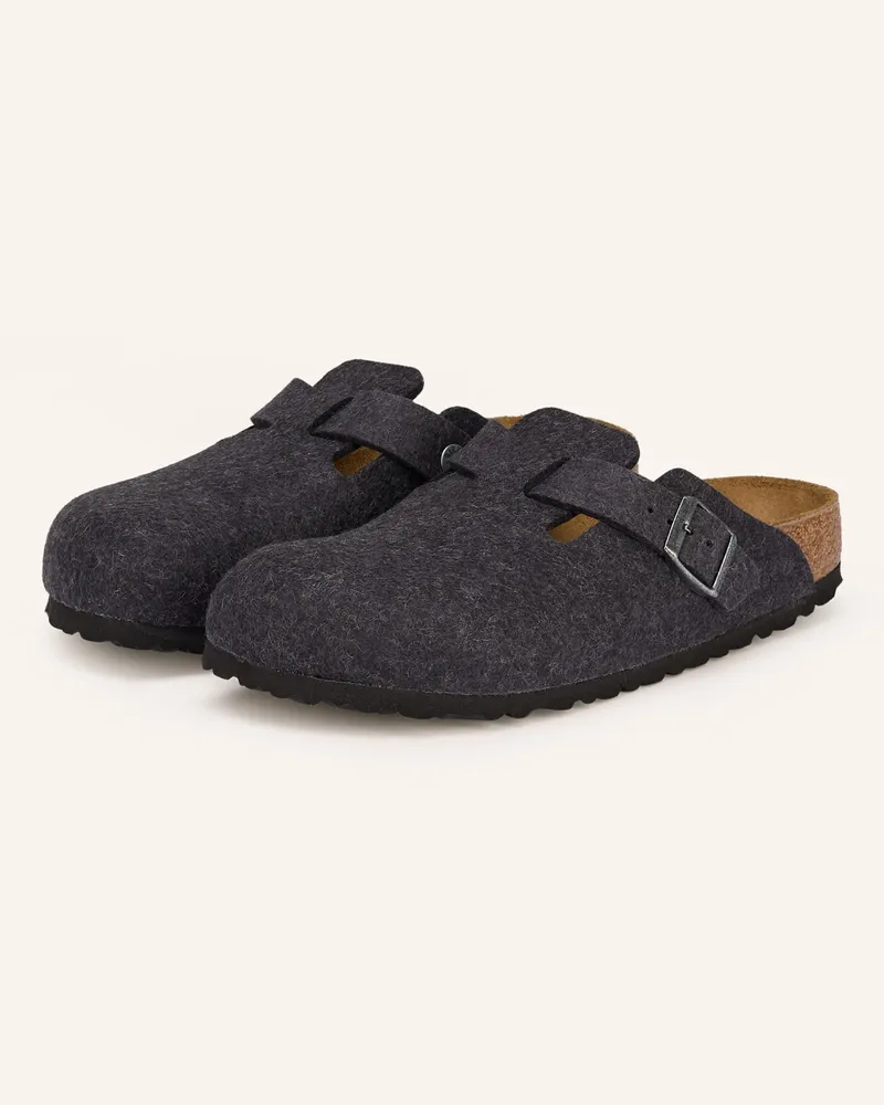 Birkenstock Pantoletten BOSTON Dunkelgrau