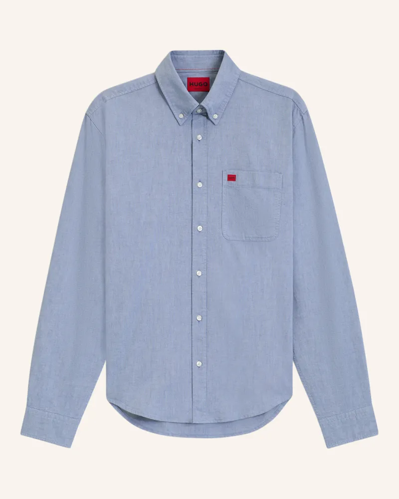 HUGO BOSS Business Hemd EVITO Slim Fit Blau