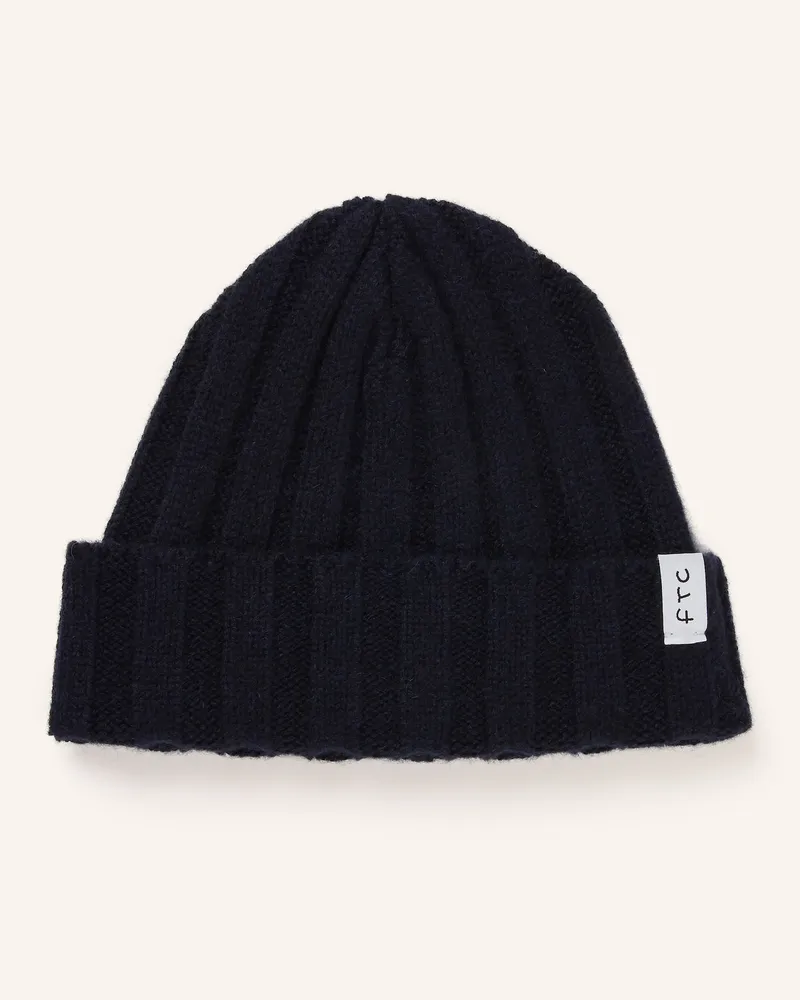 FTC Cashmere Cashmere-Mütze Dunkelblau