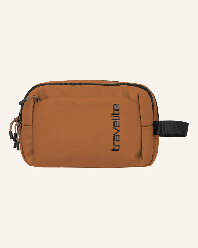 Travelite Kosmetiktasche Briize braun Cognac
