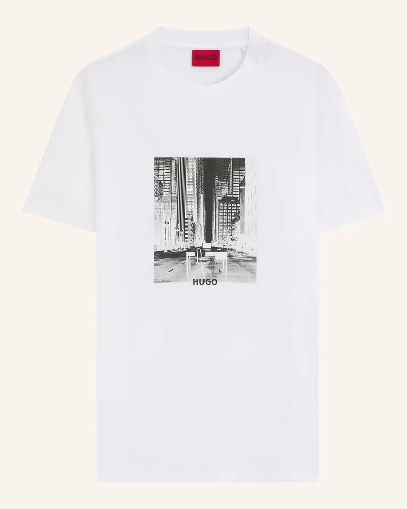 HUGO BOSS T-Shirt Deyss Regular Fit weiss Weiss