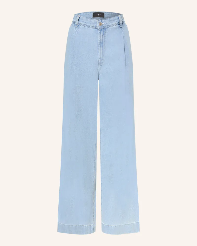 7 for all mankind Wide Leg Jeans Hana blau 1ba