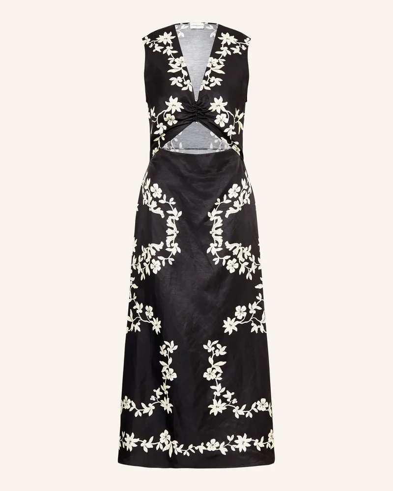 Claudie Pierlot Kleid mit Cut-out Schwarz