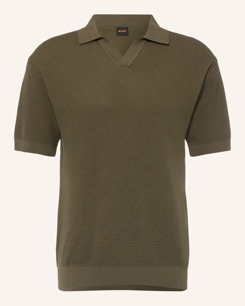 HUGO BOSS Piqué-Poloshirt Kocello gruen Oliv