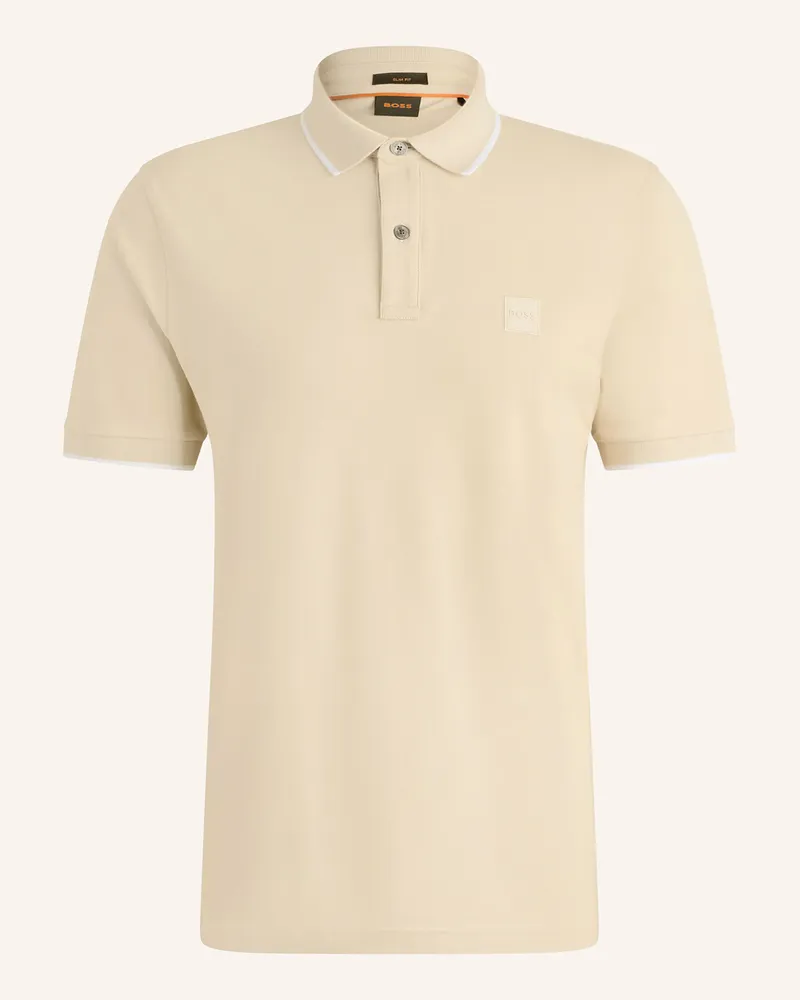 HUGO BOSS Piqué-Poloshirt PASSERTIP Beige