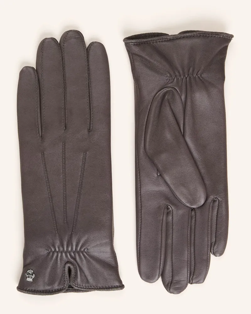 Roeckl Lederhandschuhe ANTWERPEN Grau