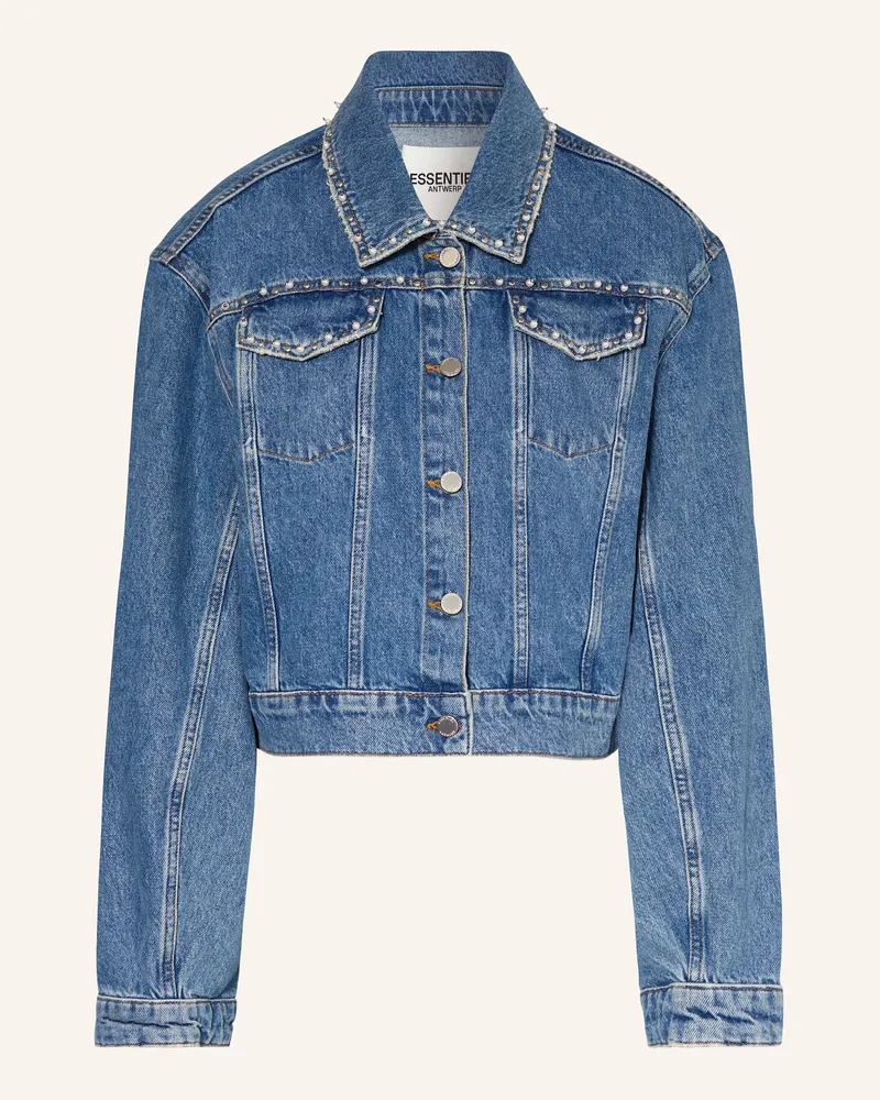 Essentiel Jeansjacke IDOLIZED mit Nieten Blau