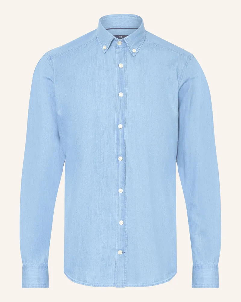 Strokesman's Hemd Regular Fit in Jeansoptik Blau