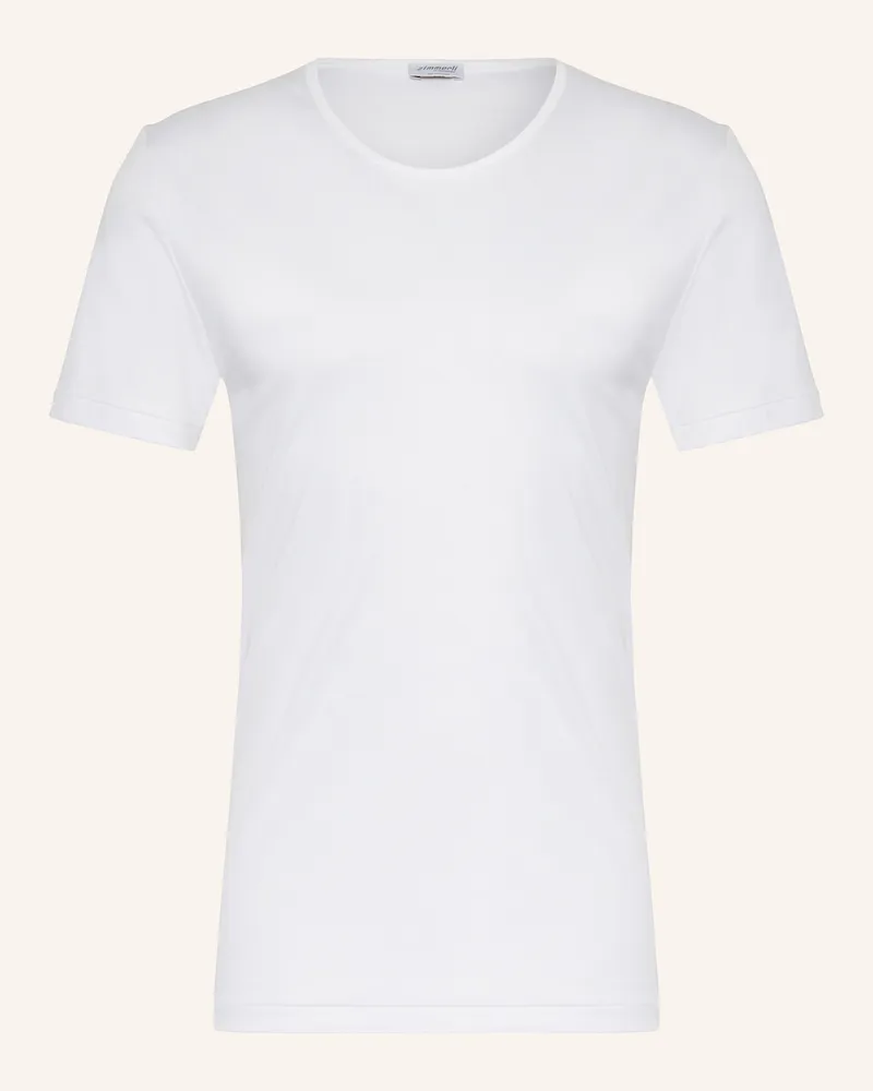 Zimmerli T-Shirt Sea Island weiss Weiss