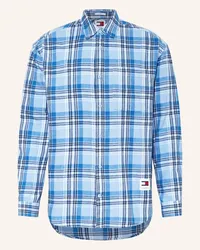 Tommy Hilfiger Flanellhemd Comfort Fit Blau