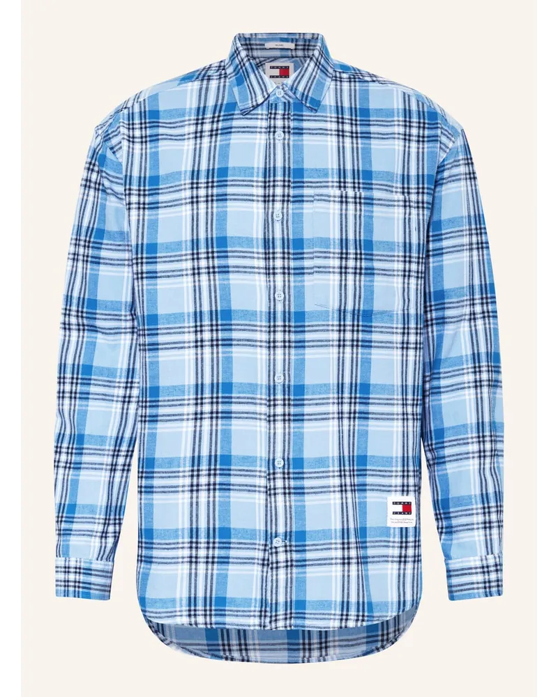 Tommy Hilfiger Flanellhemd Comfort Fit Blau