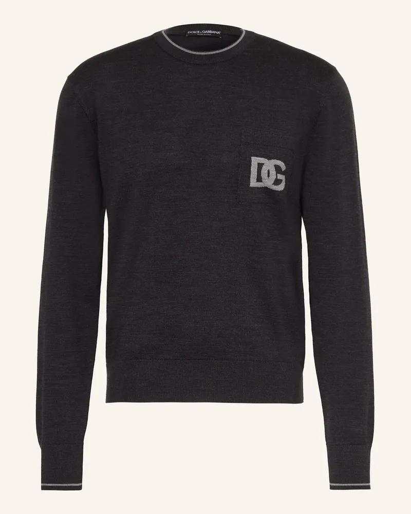 Dolce & Gabbana Pullover grau Dunkelgrau