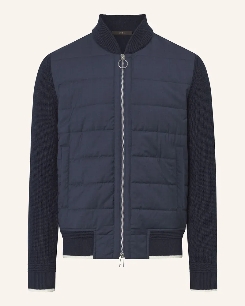 windsor. Blouson NIBO-J im Materialmix Dunkelblau