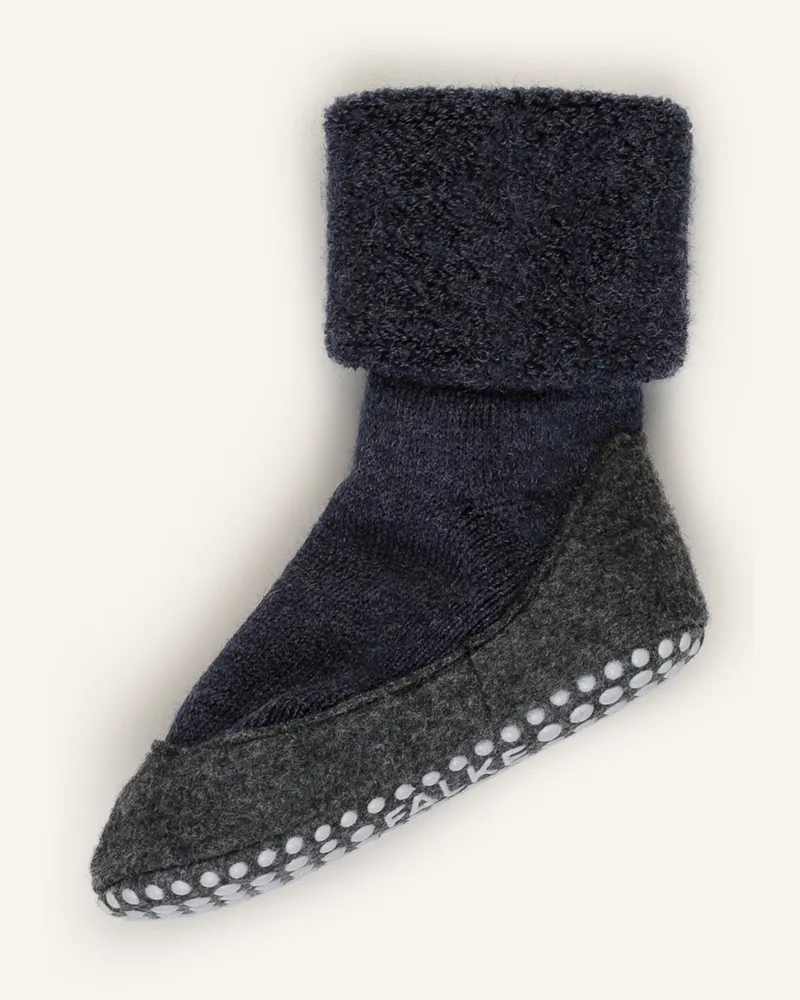 Falke Stoppersocken Cosyshoe Aus Merinowolle blau 6680