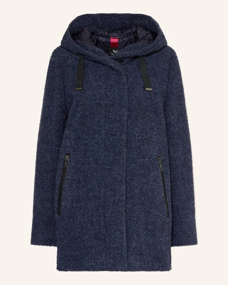 Gil Bret Bouclé-Mantel Dunkelblau