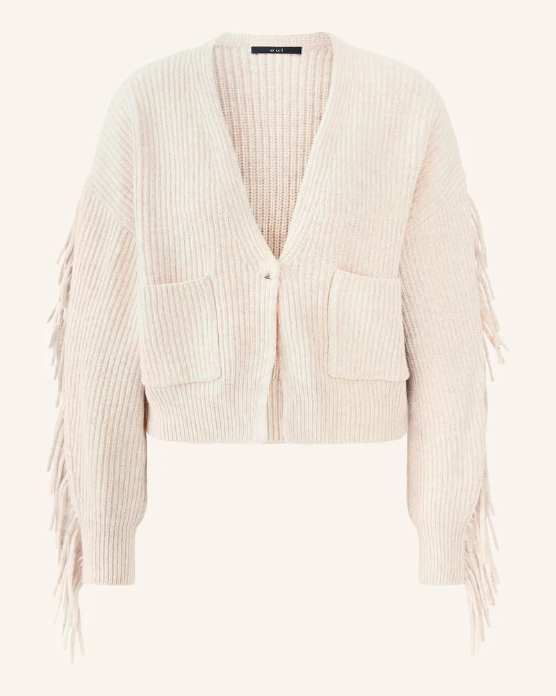 Oui  Strickjacke Ecru