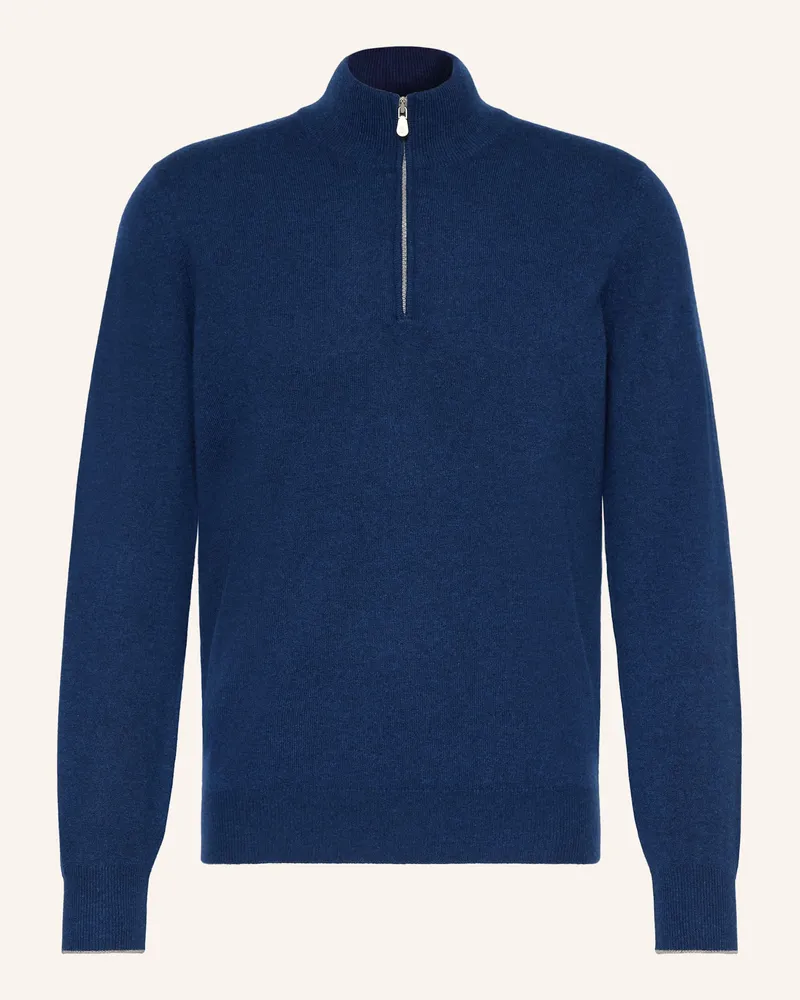 Brunello Cucinelli Cashmere-Troyer Blau