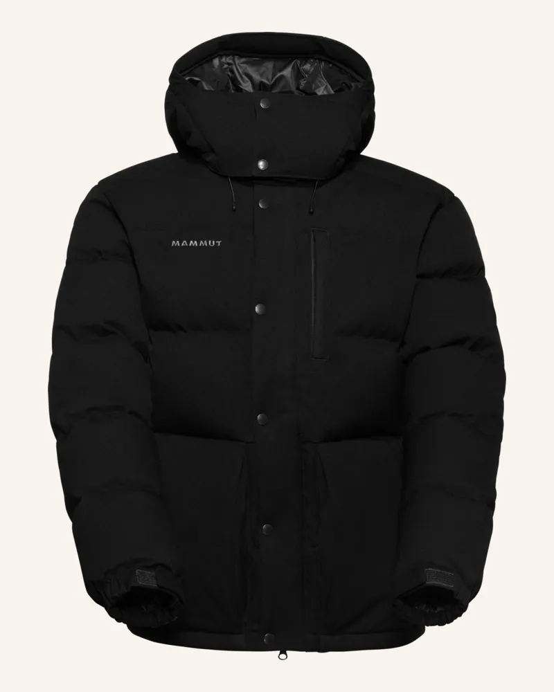 Mammut Daunenjacke Roseg 2.0 In Mit Abnehmbarer Kapuze schwarz Schwarz