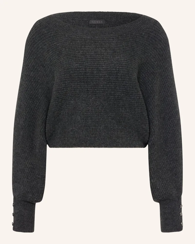 Guess Cropped-Pullover Emily grau Dunkelgrau