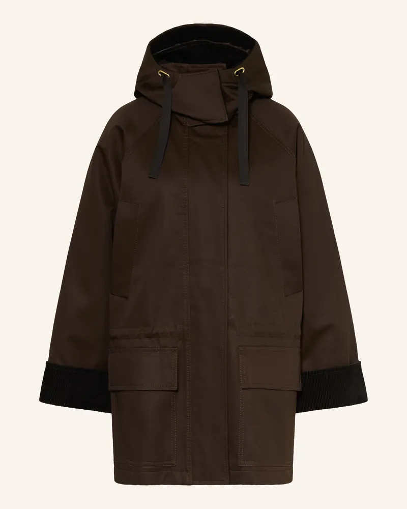 InWear Parka Hunteryiw Im Materialmix braun Dunkelbraun