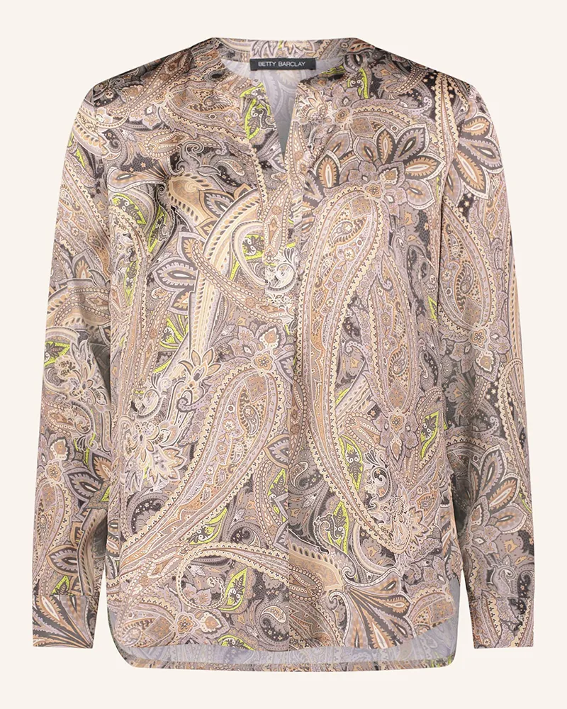 Betty Barclay Blusenshirt aus Satin Grau