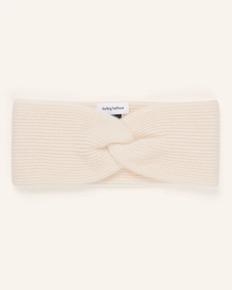 Darling Harbour Stirnband Aus Cashmere weiss Creme