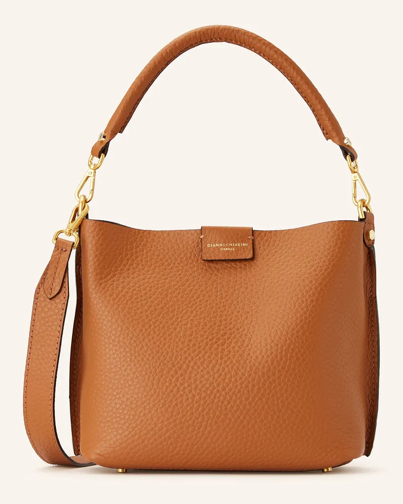 Gianni Chiarini Hobo-Bag ARETHA SMALL mit Pouch Cognac