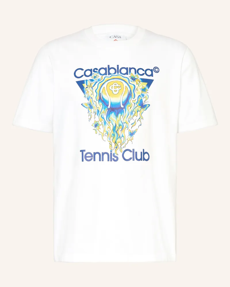 Casablanca Paris T-Shirt Tennis Club Icon weiss Weiss