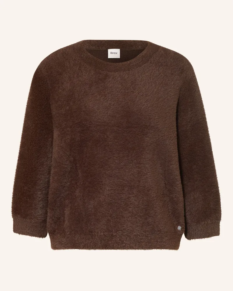 Brax Pullover Noemi Mit 3/4-Arm braun Dunkelbraun