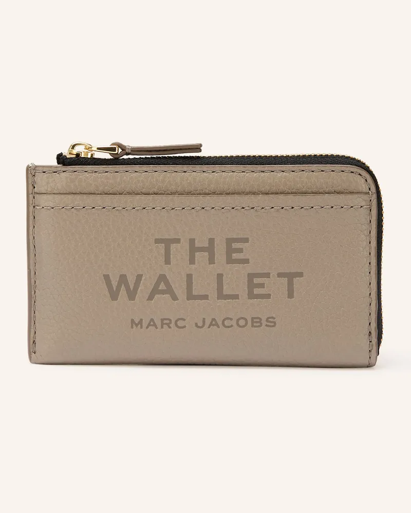 Marc Jacobs Geldbörse The Leather Top Zip Multi Wallet beige Taupe