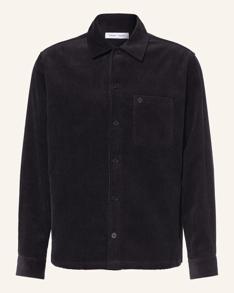 Samsøe & Samsøe Overjacket Sadamon Aus Cord schwarz Schwarz