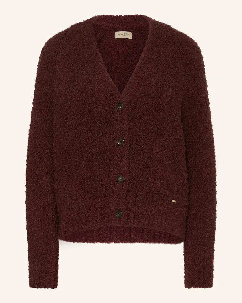 Woolrich Strickjacke rot Dunkelrot