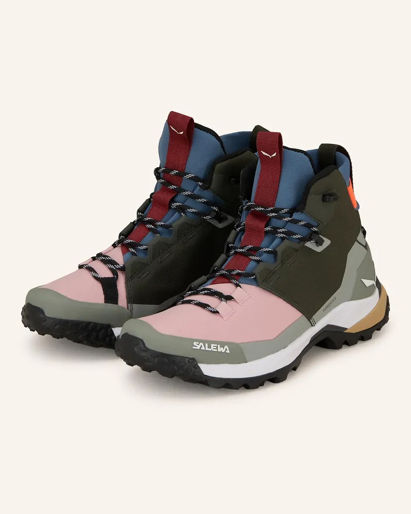 Salewa Wanderschuhe Puez 2 Mid Ptx gruen Oliv