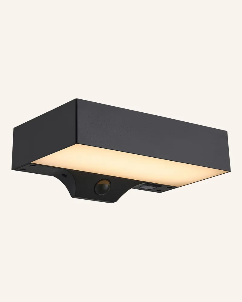 NORDLUX Wandleuchte Monay Square Solar schwarz Schwarz