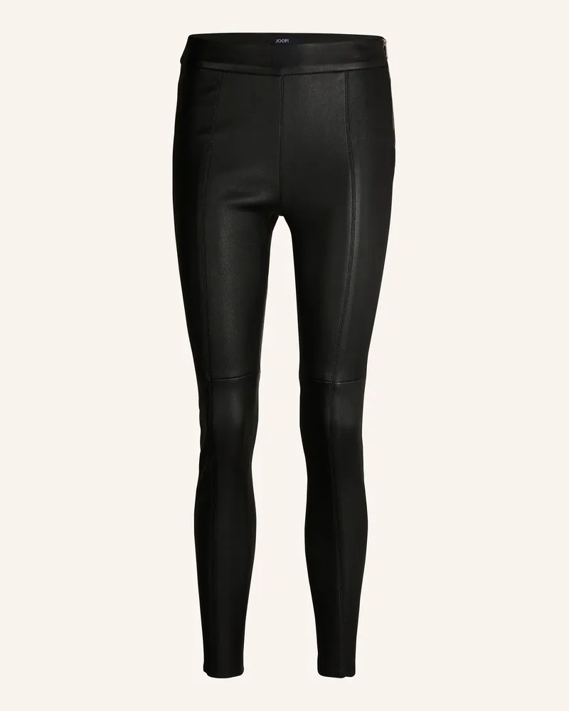 JOOP! Lederhose schwarz Schwarz